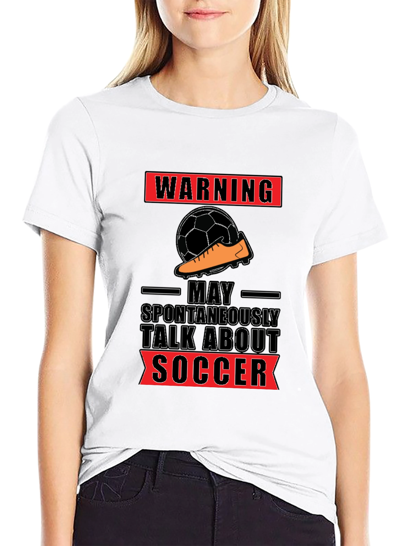 Warning: May Spontaneously Talk About Soccer T-Shirt