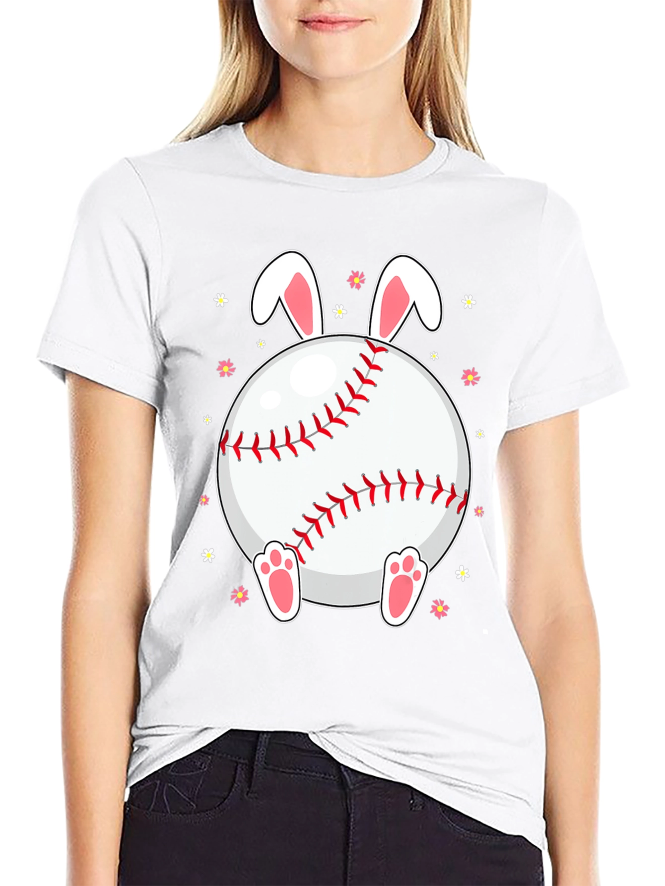 Easter Bunny Baseball T-Shirt