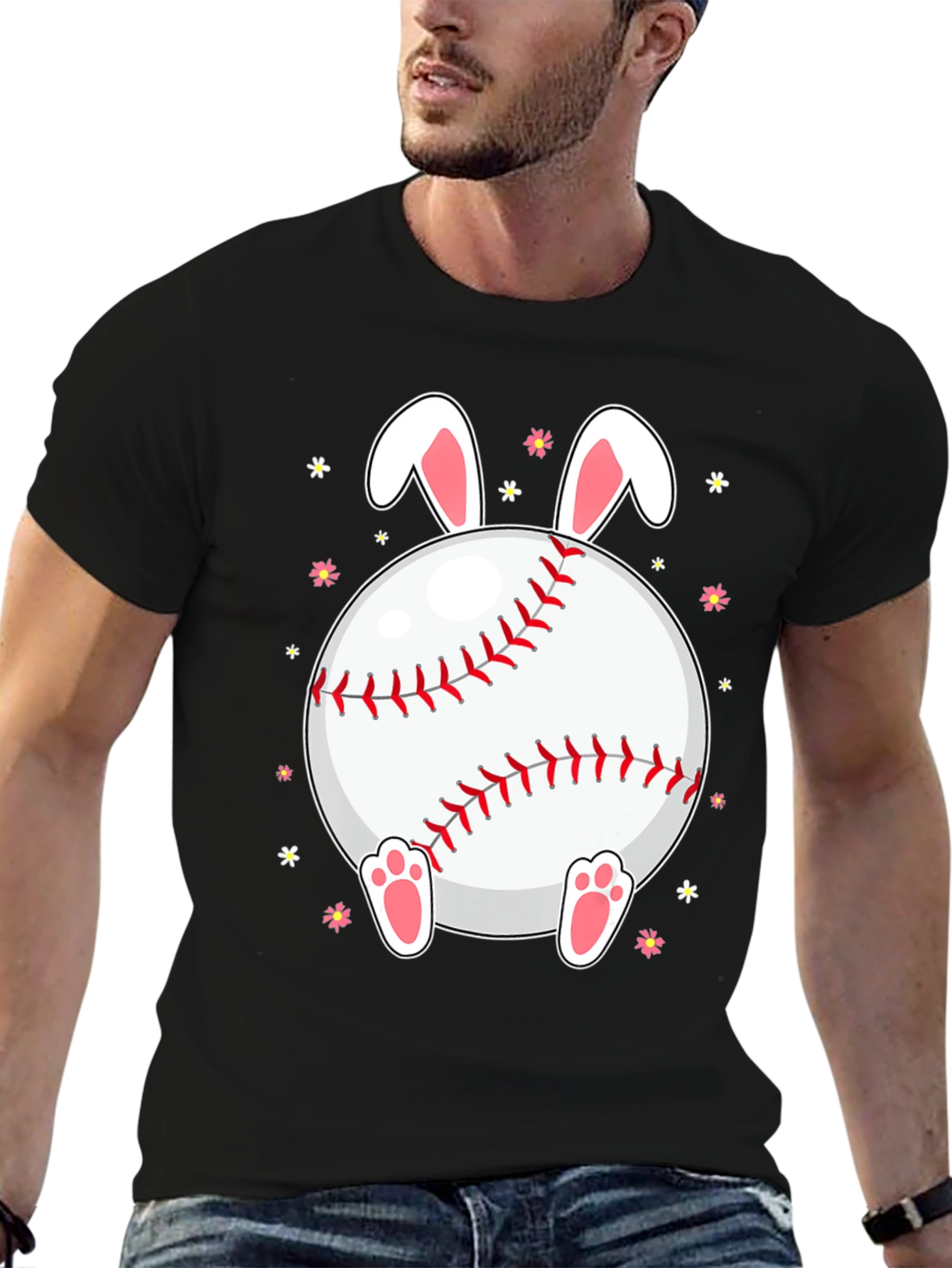 Easter Bunny Baseball T-Shirt
