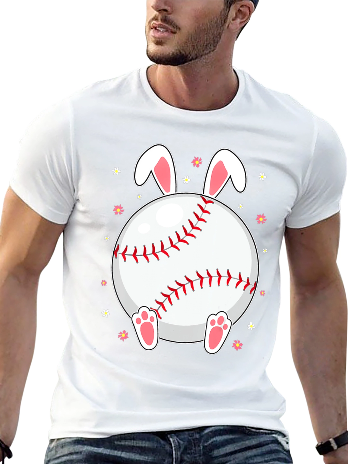 Easter Bunny Baseball T-Shirt