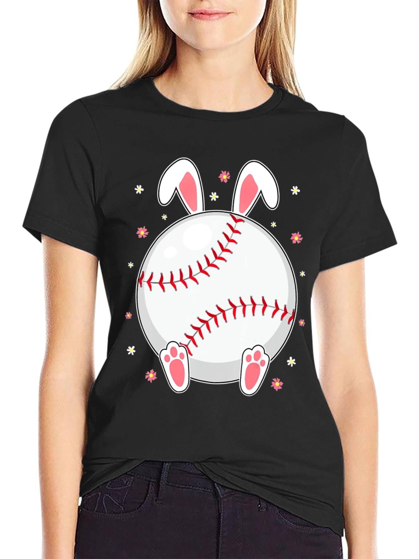 Easter Bunny Baseball T-Shirt