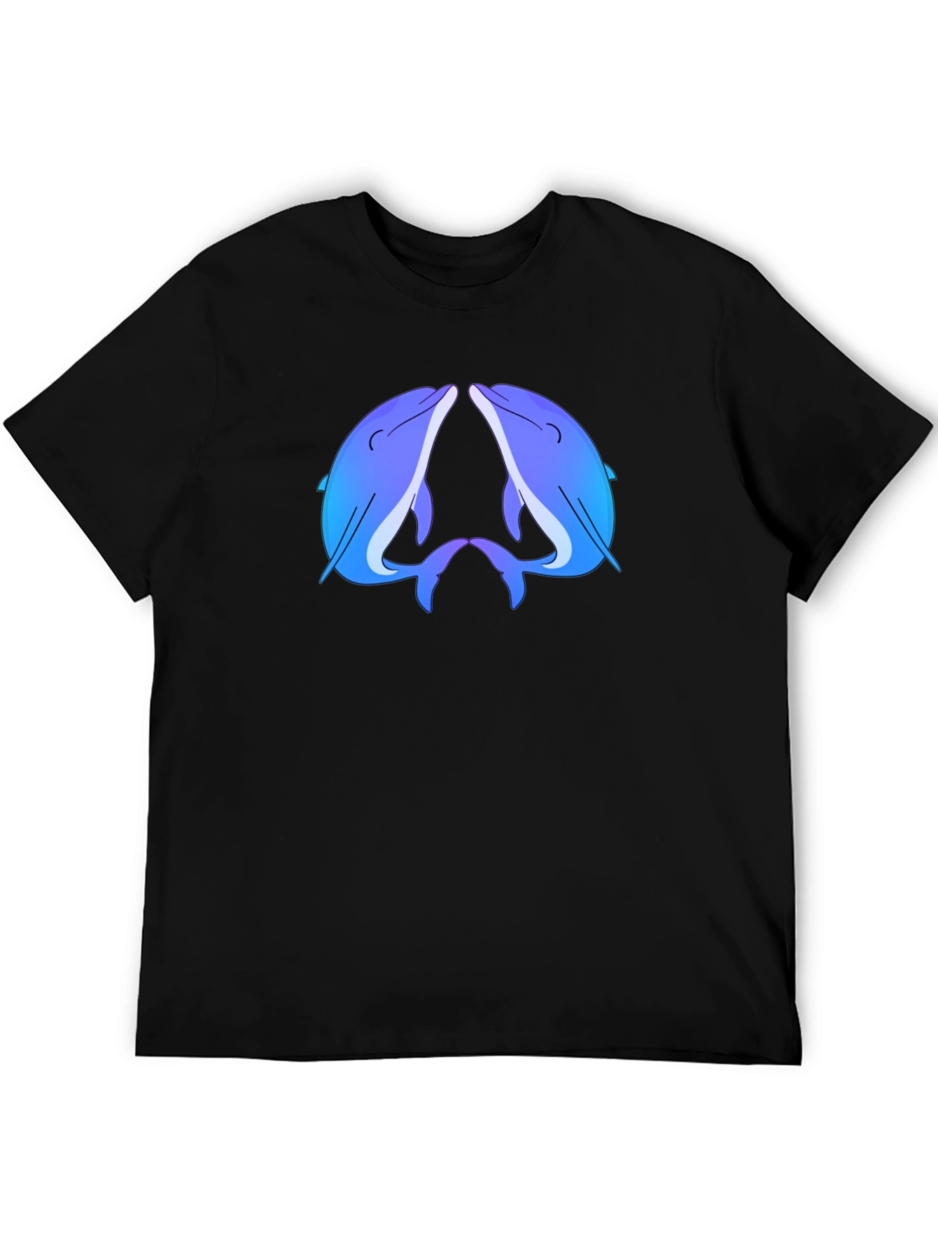 Blue Dolphin Black T-Shirt
