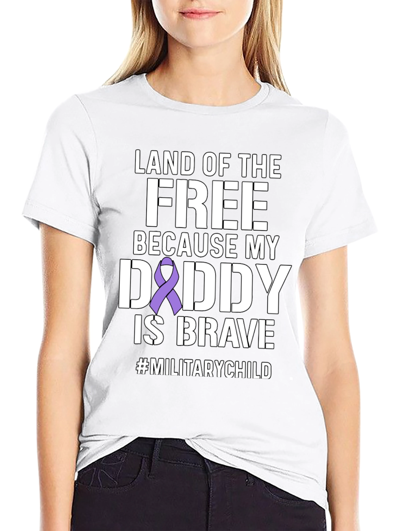 Land of the Free Military Child T-Shirt