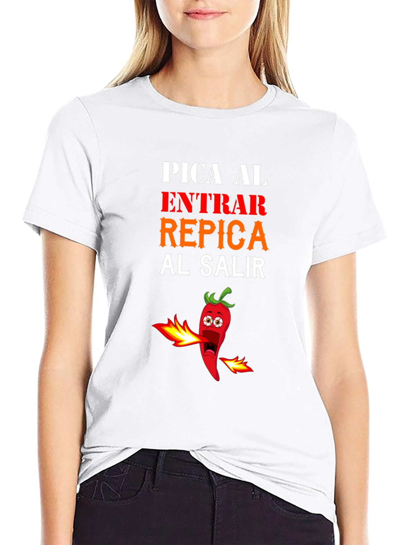 Spicy Pepper Graphic Tee - Pica Al Entrar