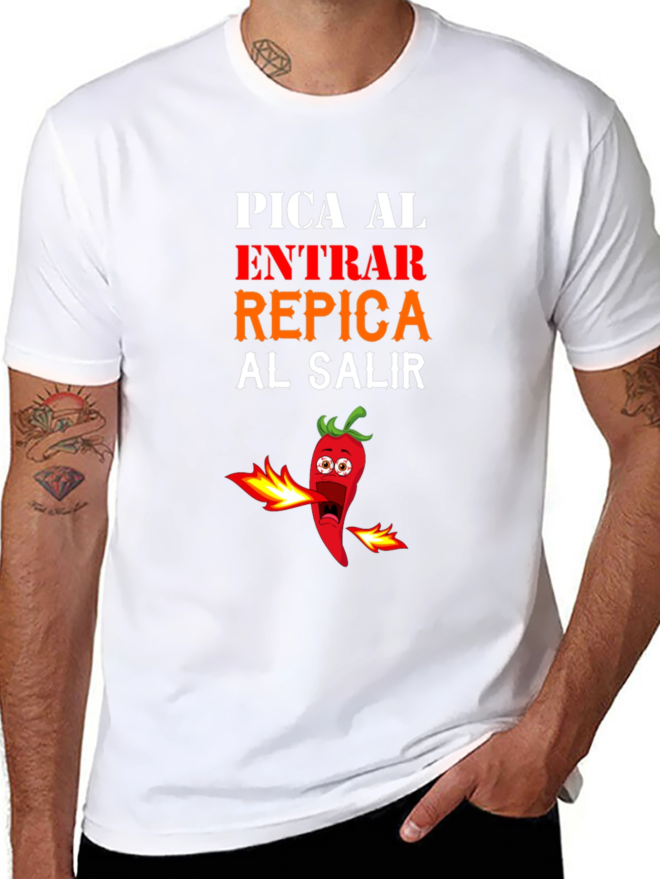 Spicy Pepper Graphic Tee - Pica Al Entrar