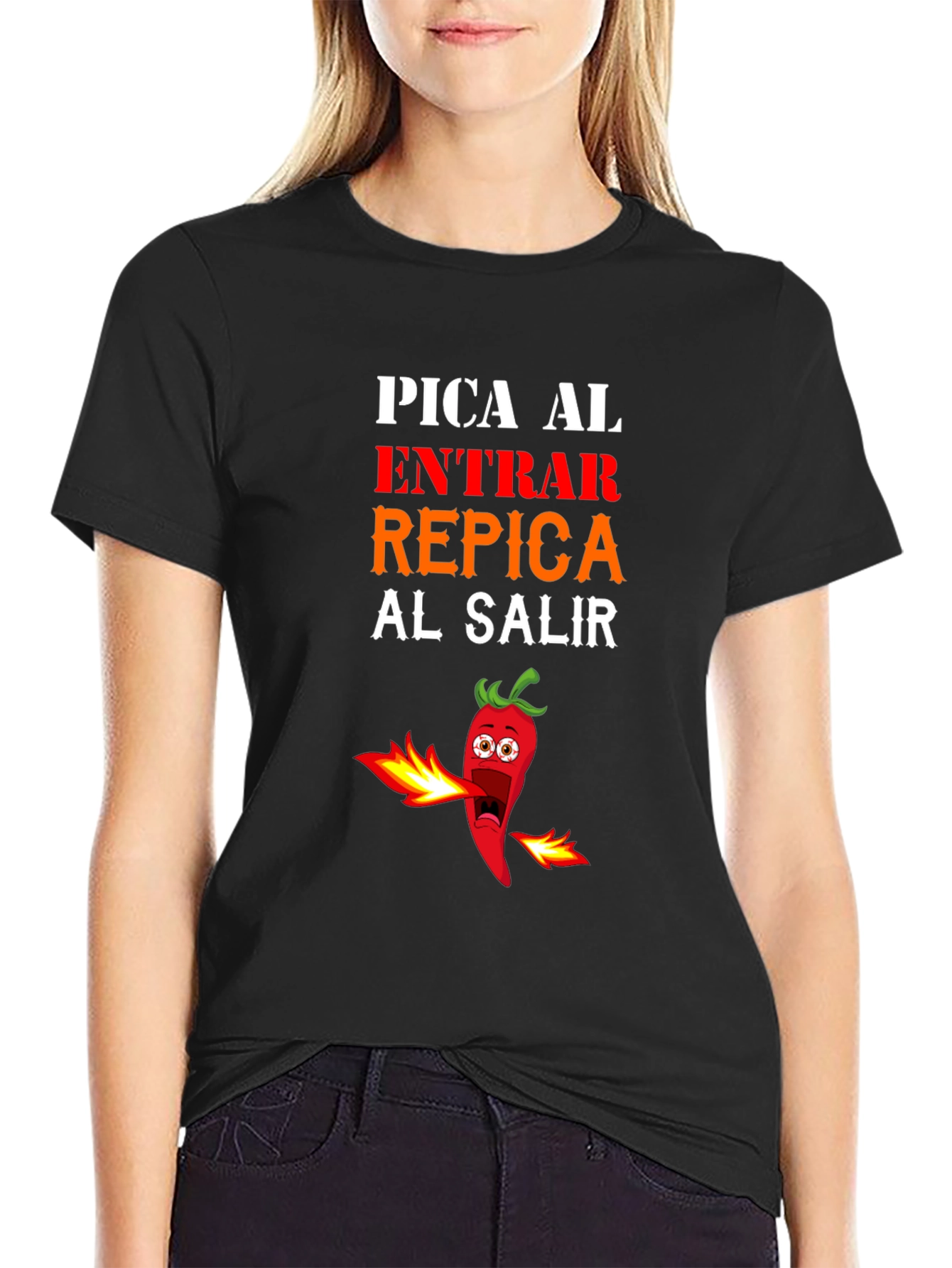 Spicy Pepper Graphic Tee - Pica Al Entrar