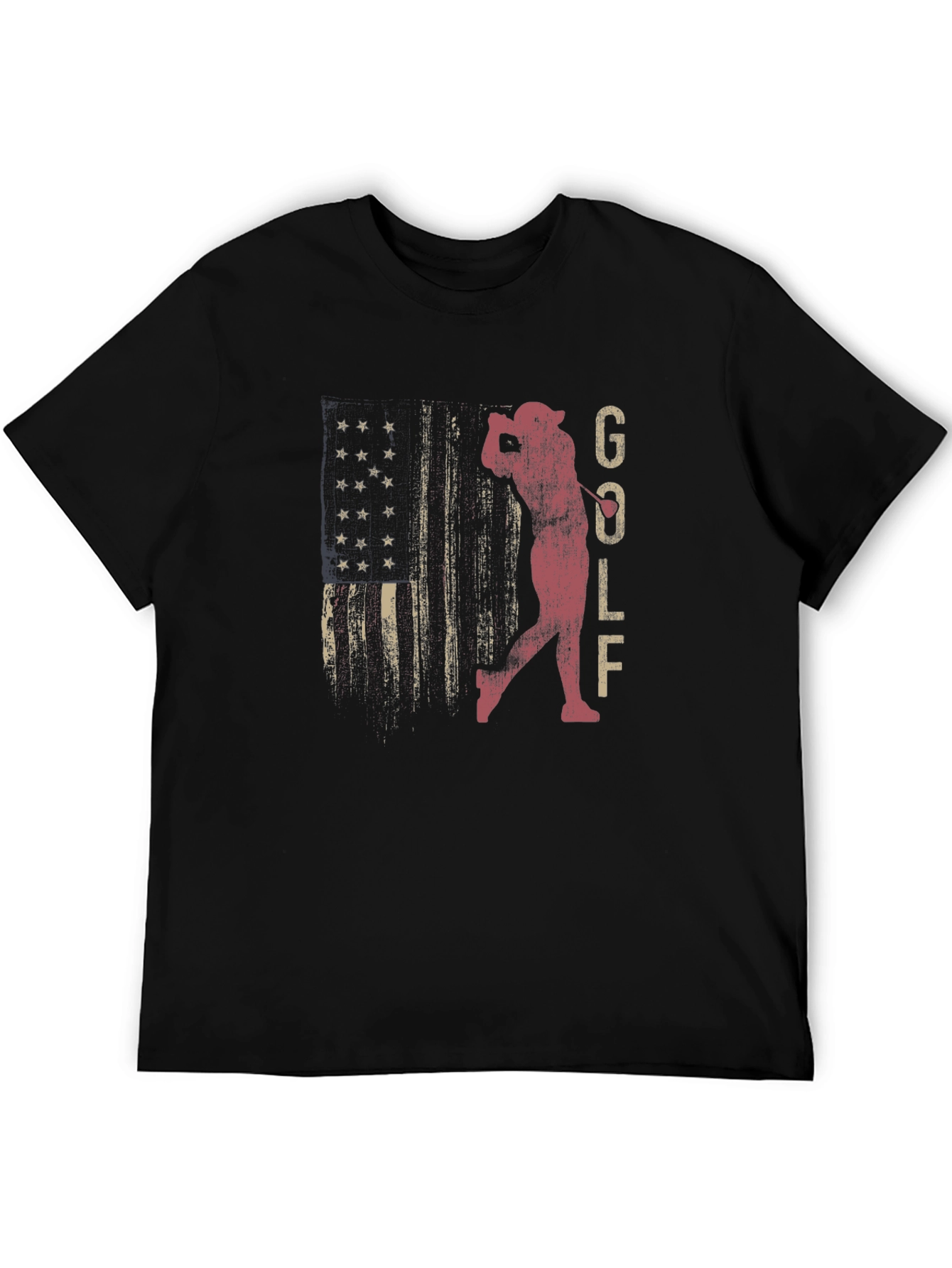 Golf American Flag Graphic Tee