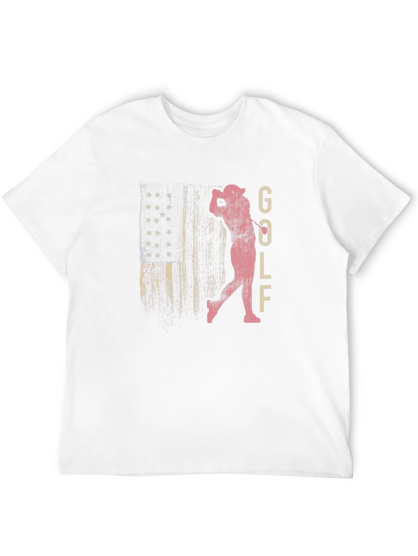 Golf American Flag Graphic Tee