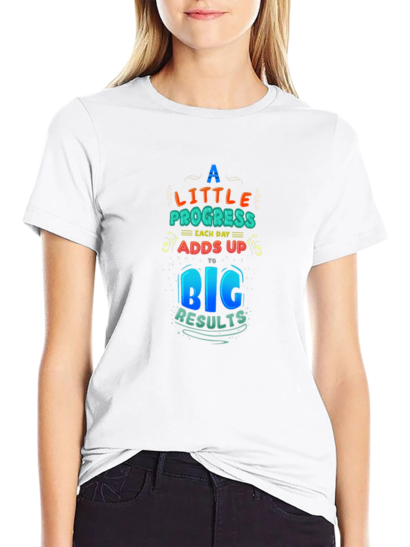Motivational T-Shirt: Progress Adds Up