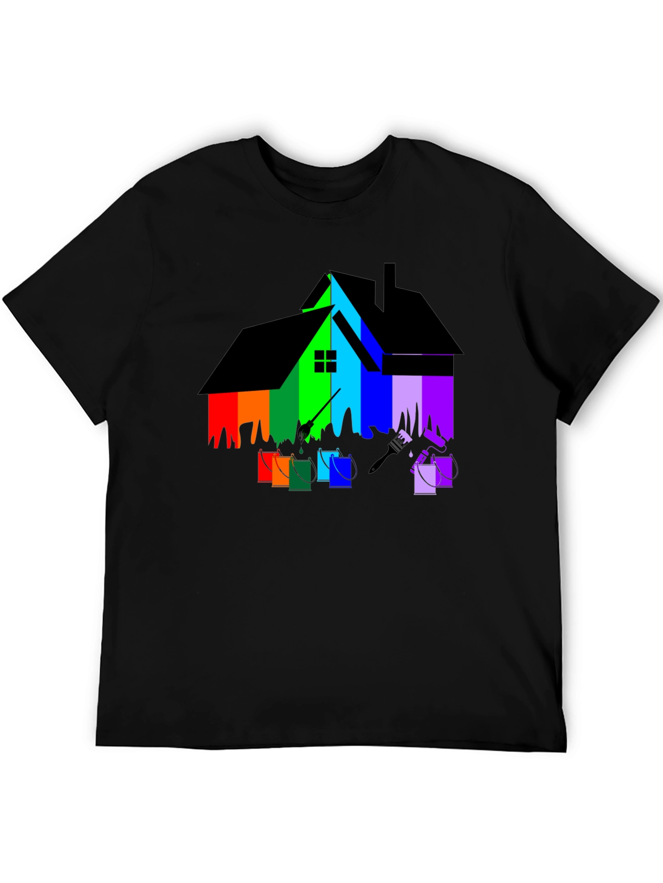 Colorful House Painting T-Shirt