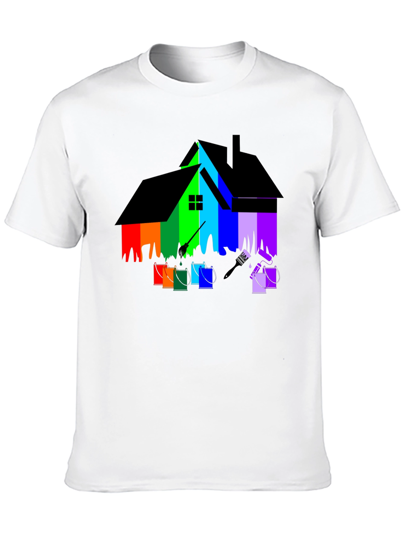Colorful House Painting T-Shirt
