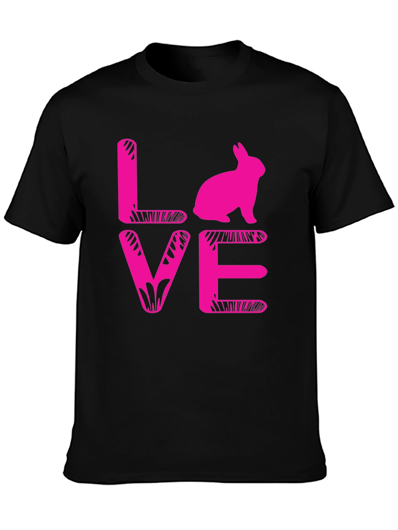 Bunny Love T-Shirt - Pink Graphic Tee