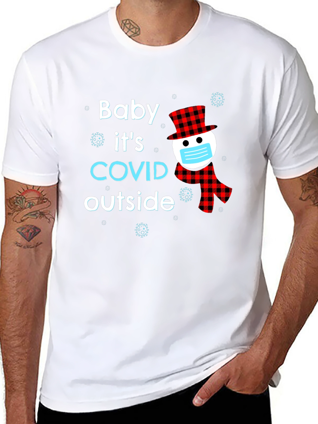 Baby Its COVID Outside Novelty T-Shirt