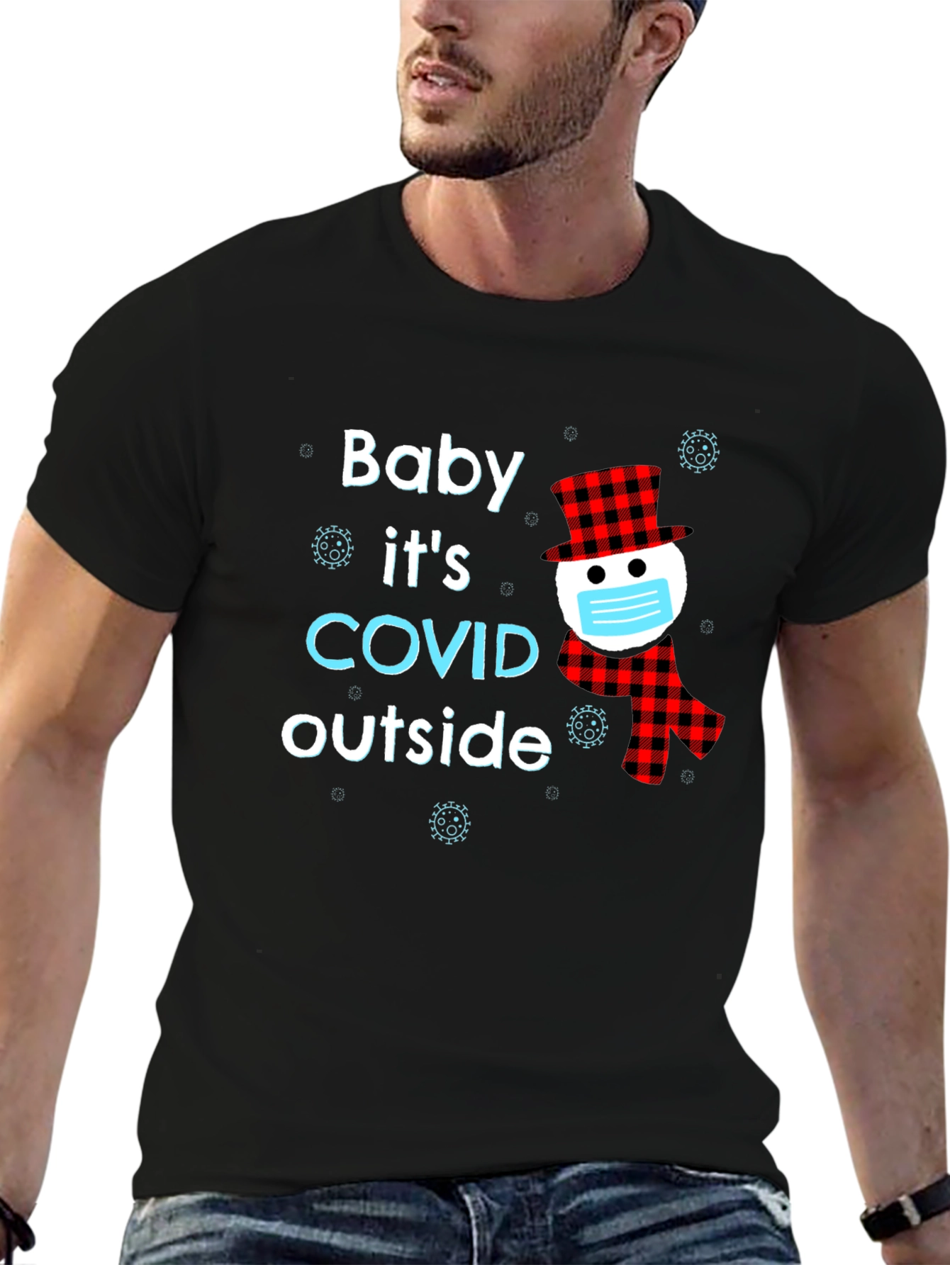 Baby Its COVID Outside Novelty T-Shirt