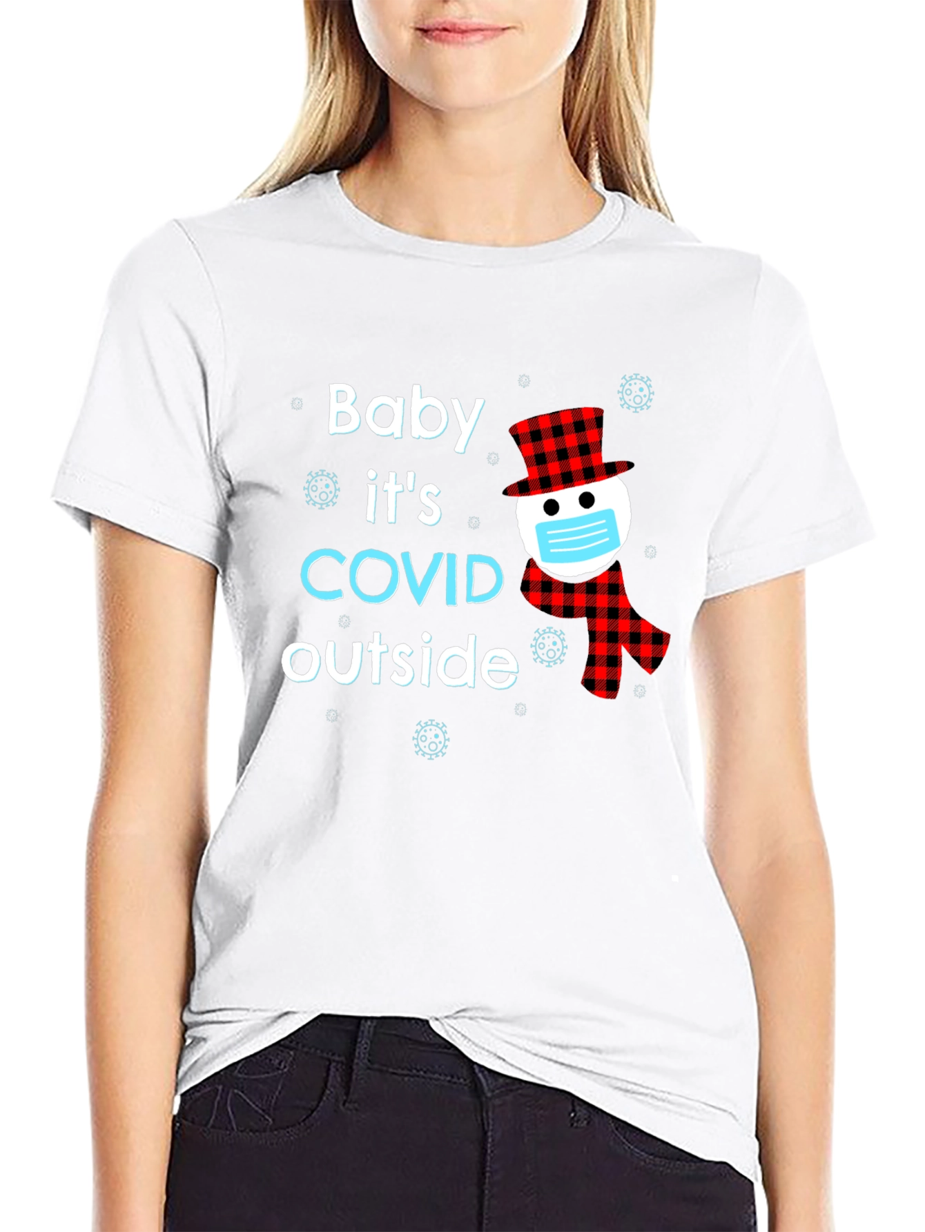 Baby Its COVID Outside Novelty T-Shirt