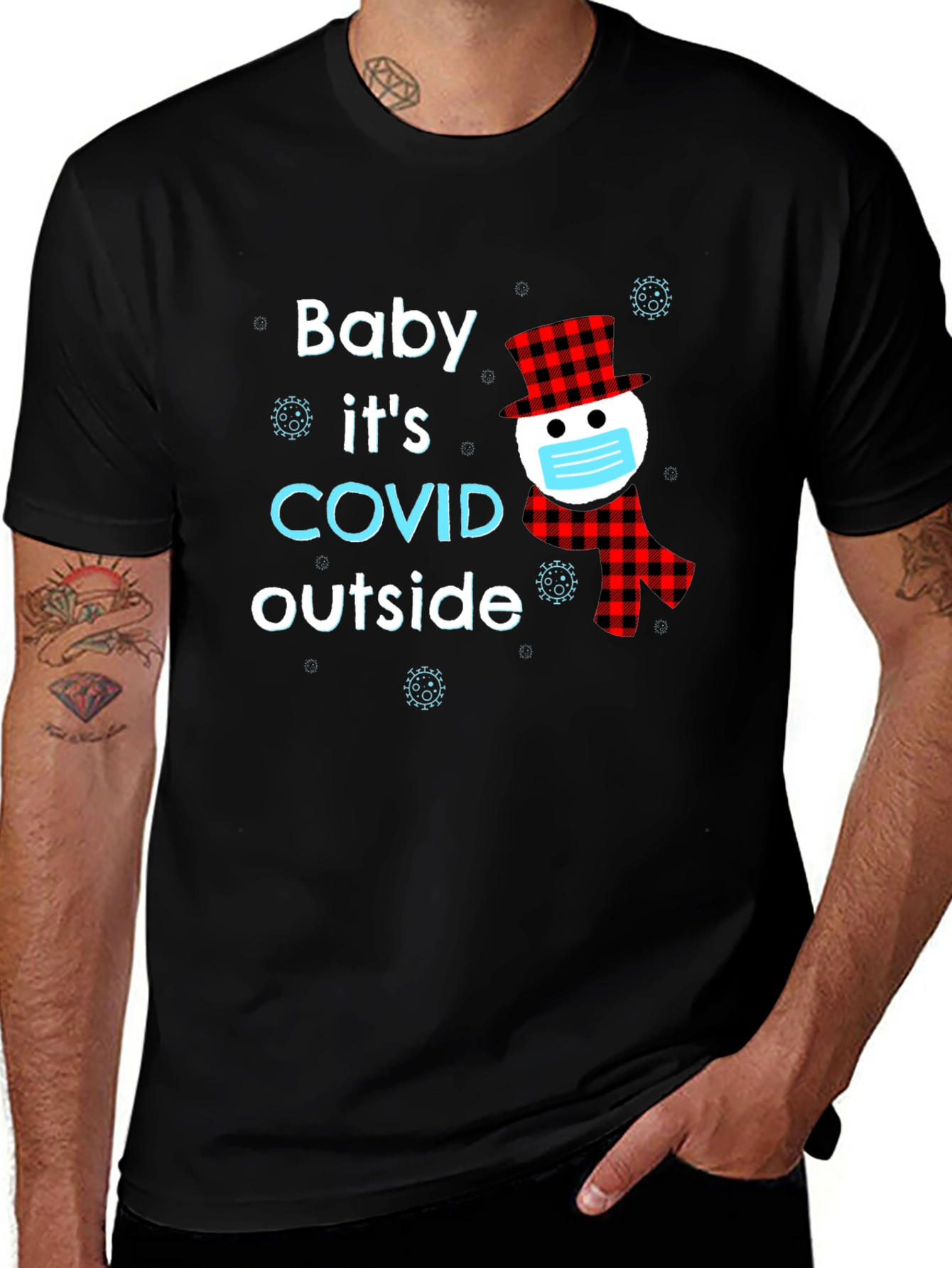 Baby Its COVID Outside Novelty T-Shirt
