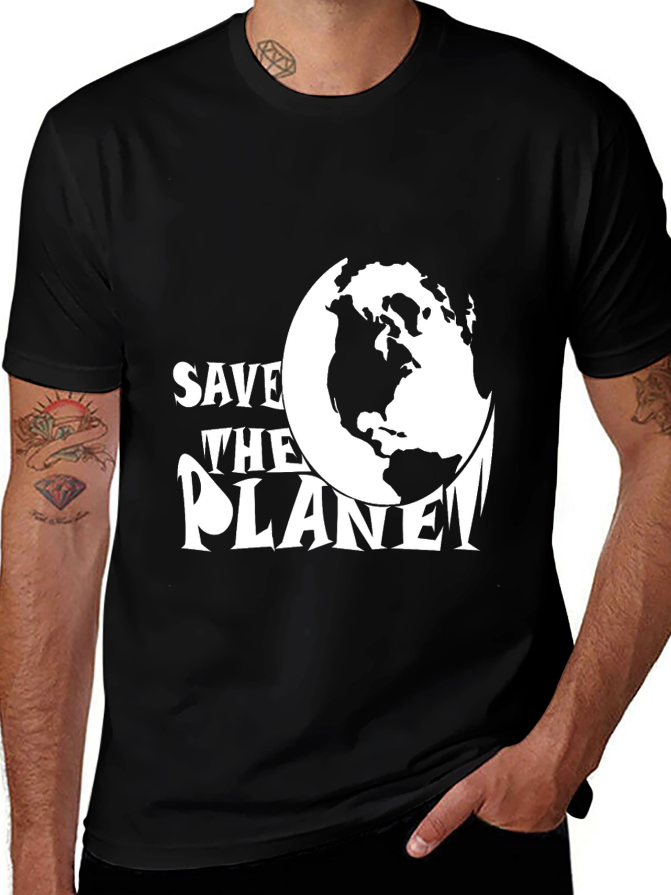 Save the Planet Black T-Shirt