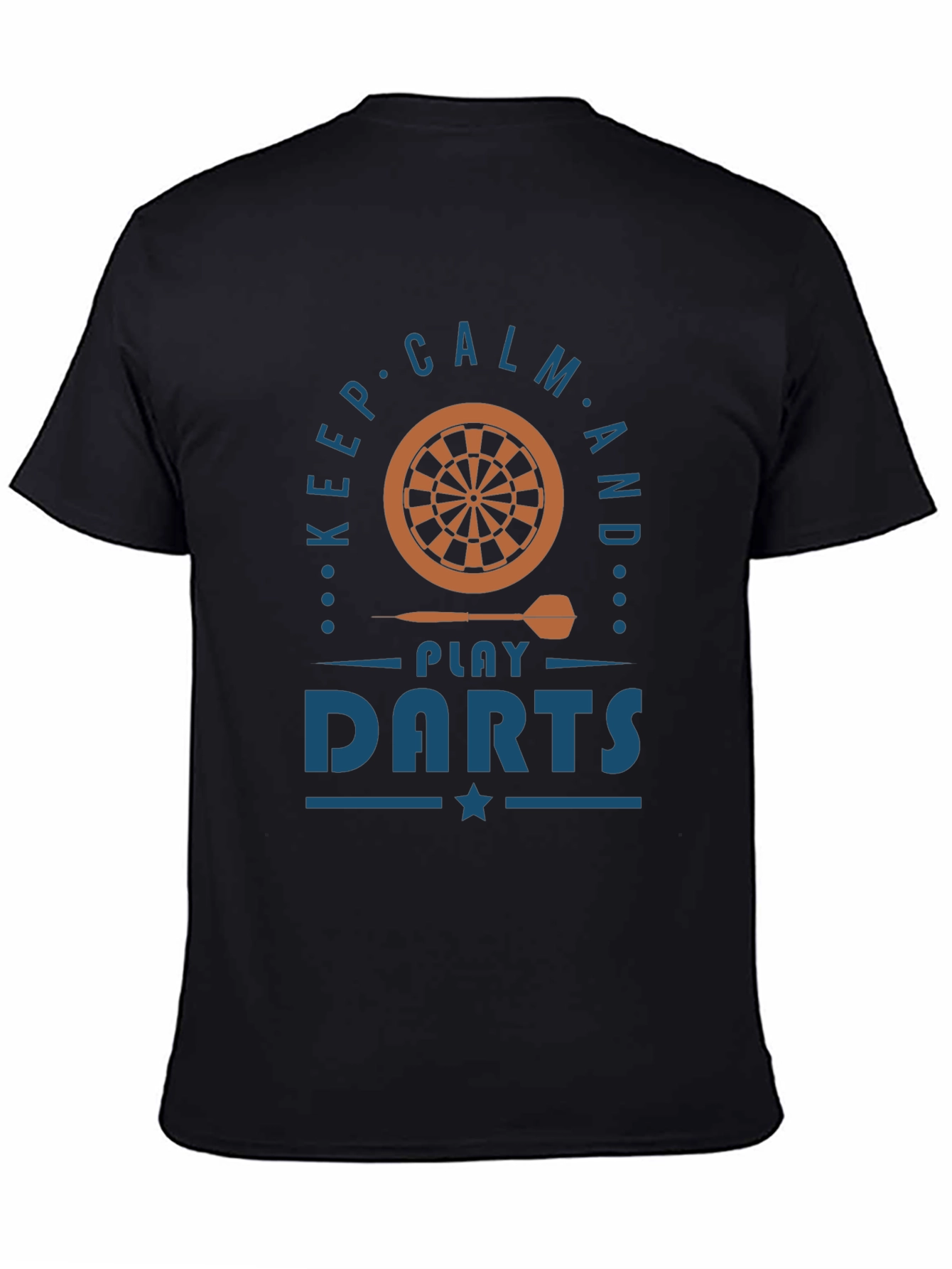 Keep Calm and Play Darts Black T-Shirt