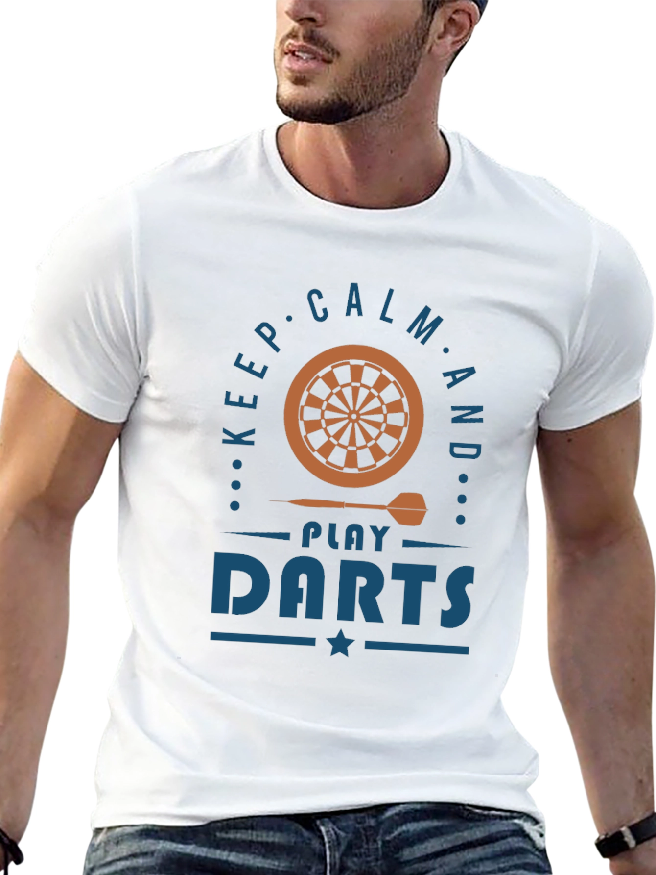 Keep Calm and Play Darts Black T-Shirt