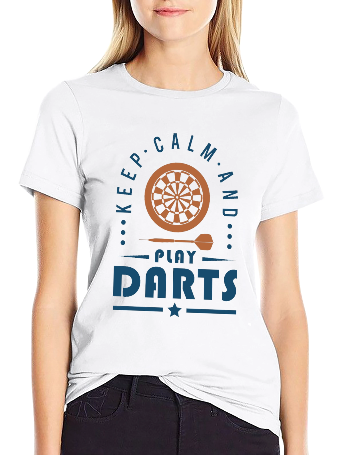 Keep Calm and Play Darts Black T-Shirt