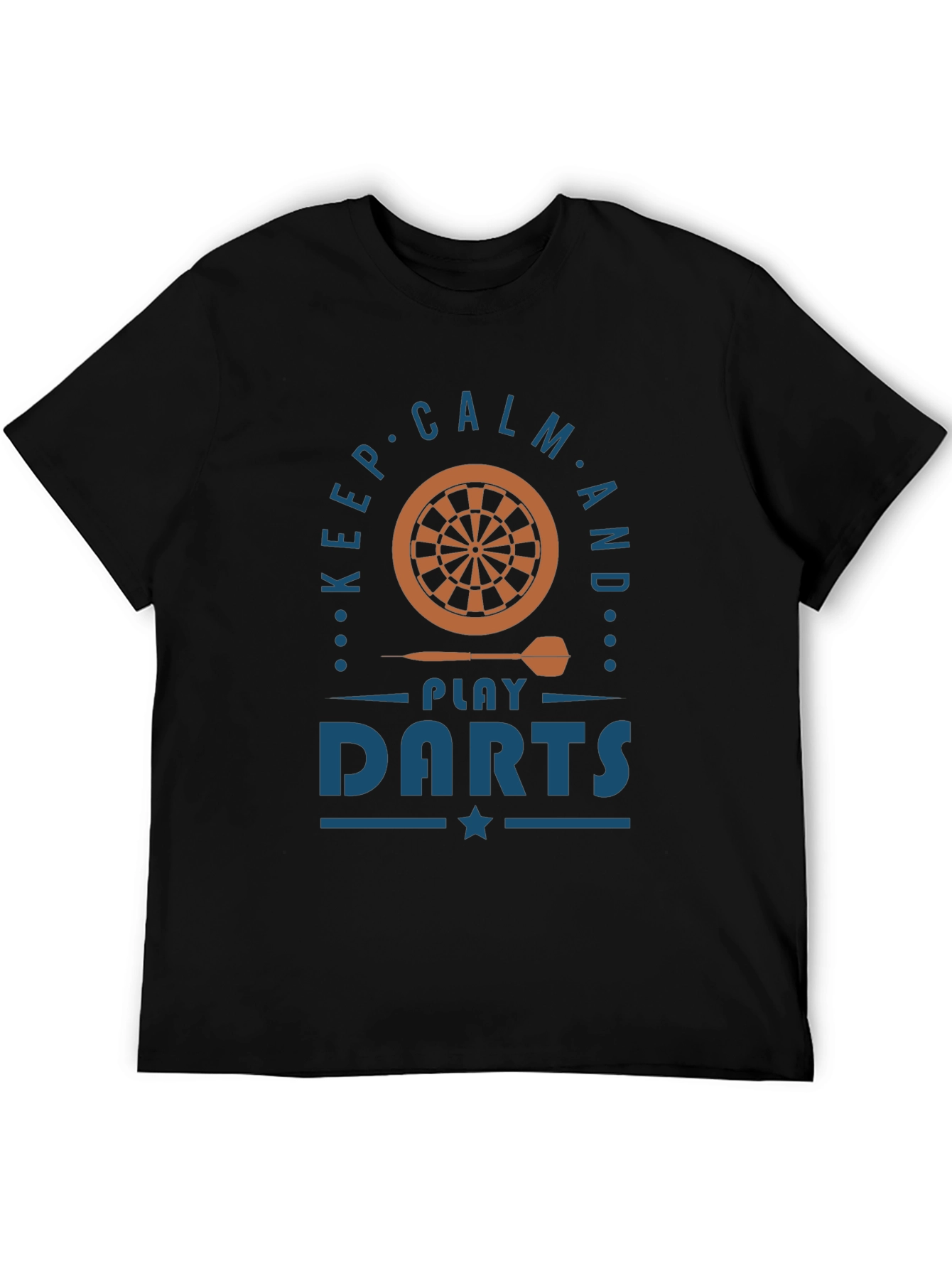 Keep Calm and Play Darts Black T-Shirt