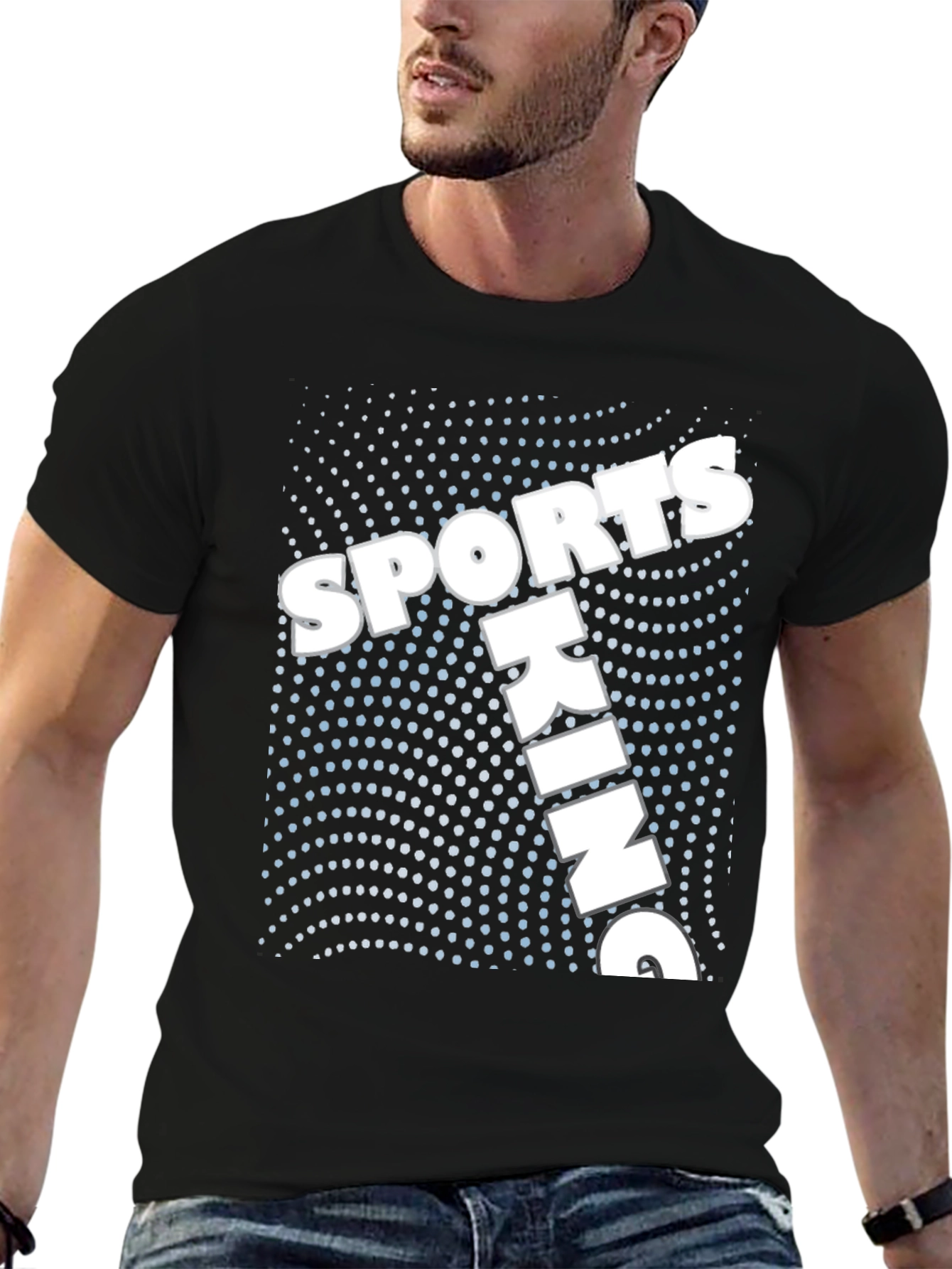 Sporting King Graphic Tee - Black Cotton