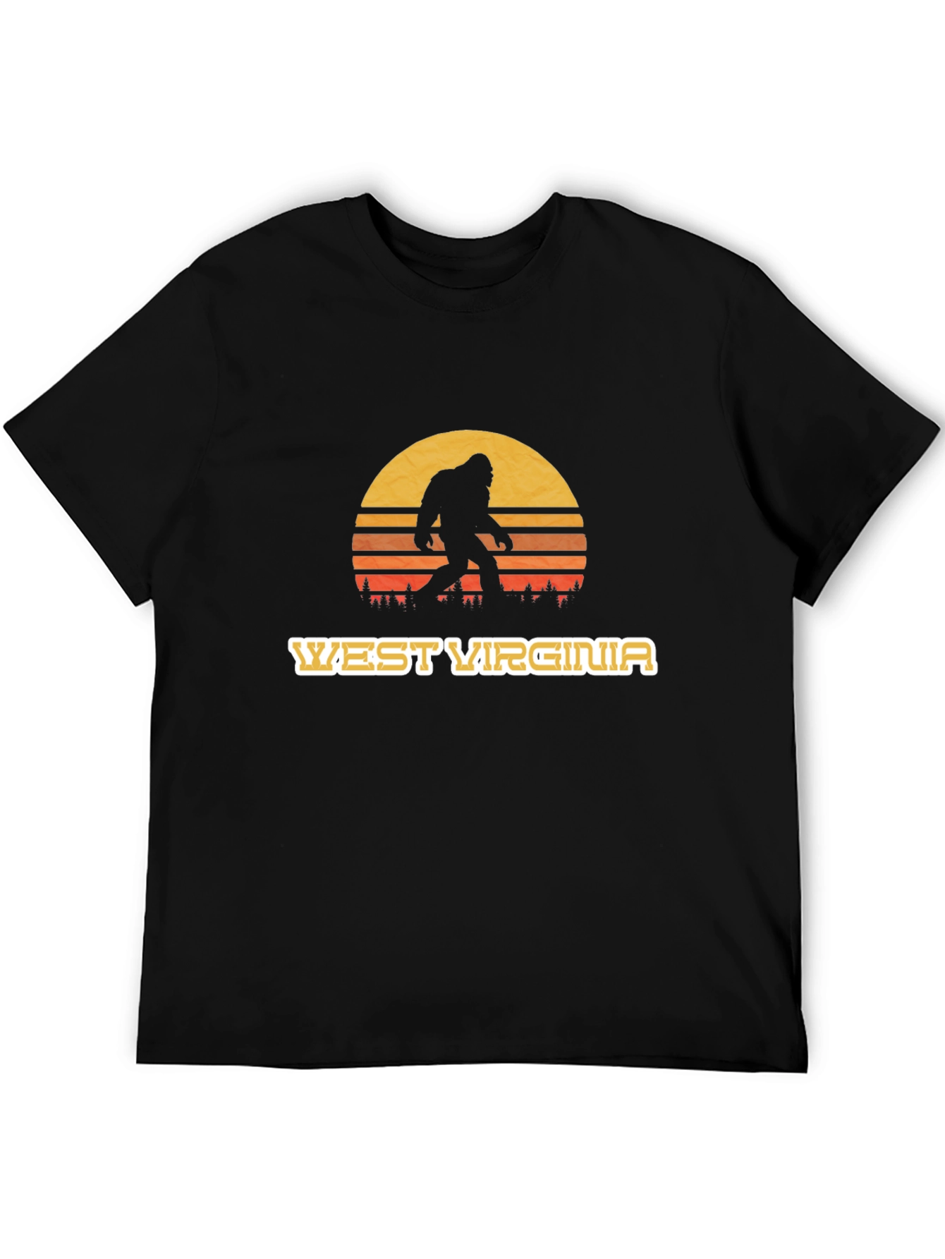 West Virginia Bigfoot Sunset T-Shirt