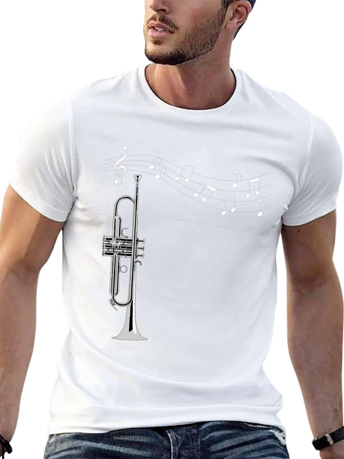 Musical Trumpet Graphic T-Shirt