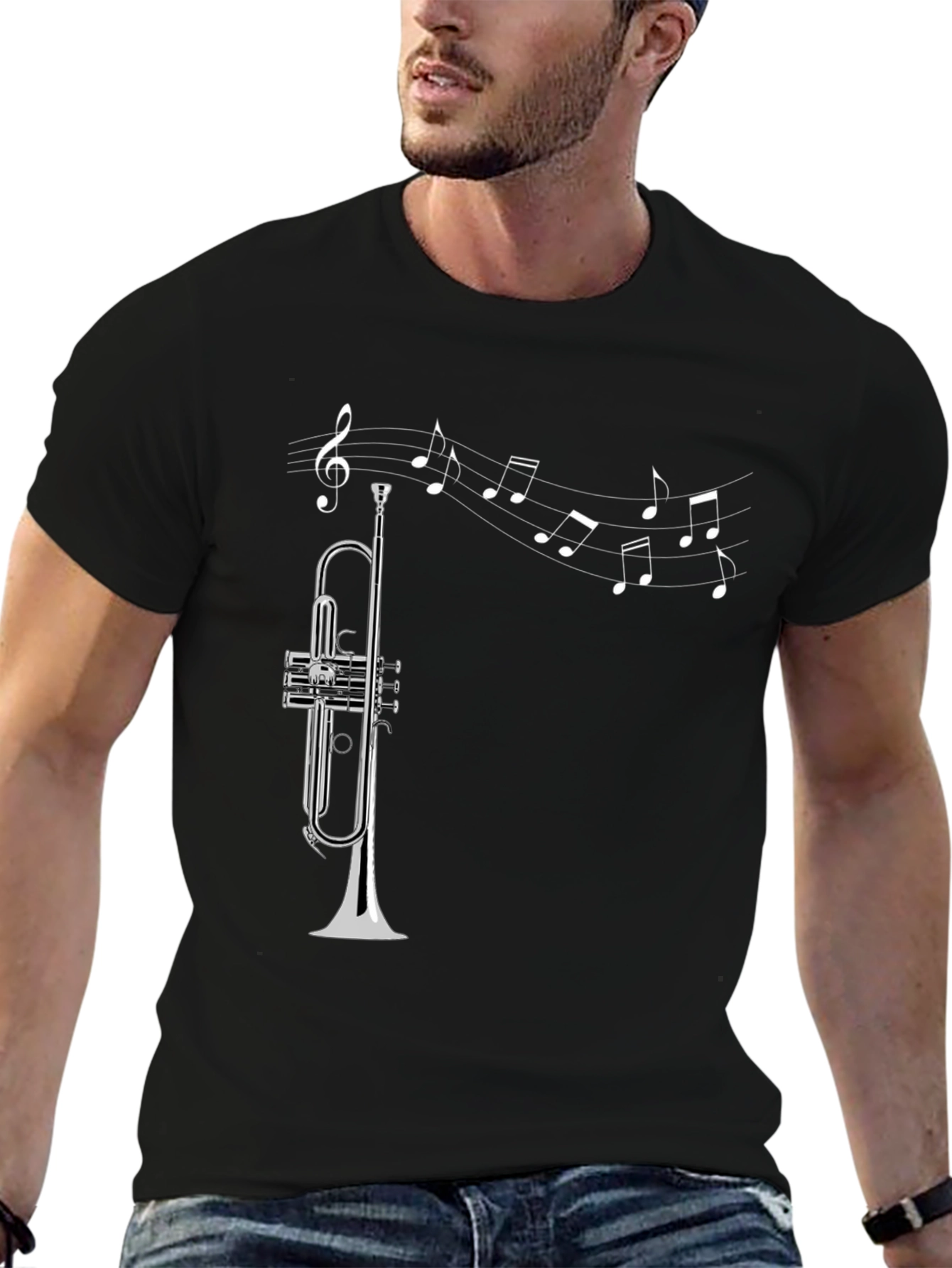 Musical Trumpet Graphic T-Shirt
