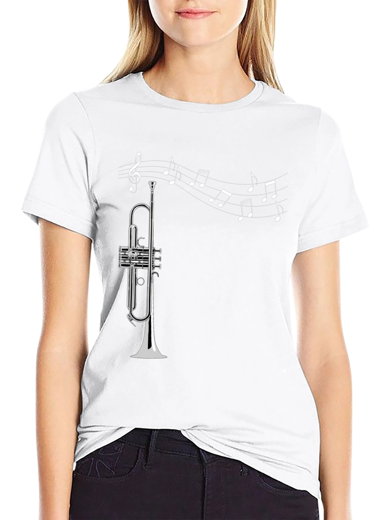 Musical Trumpet Graphic T-Shirt