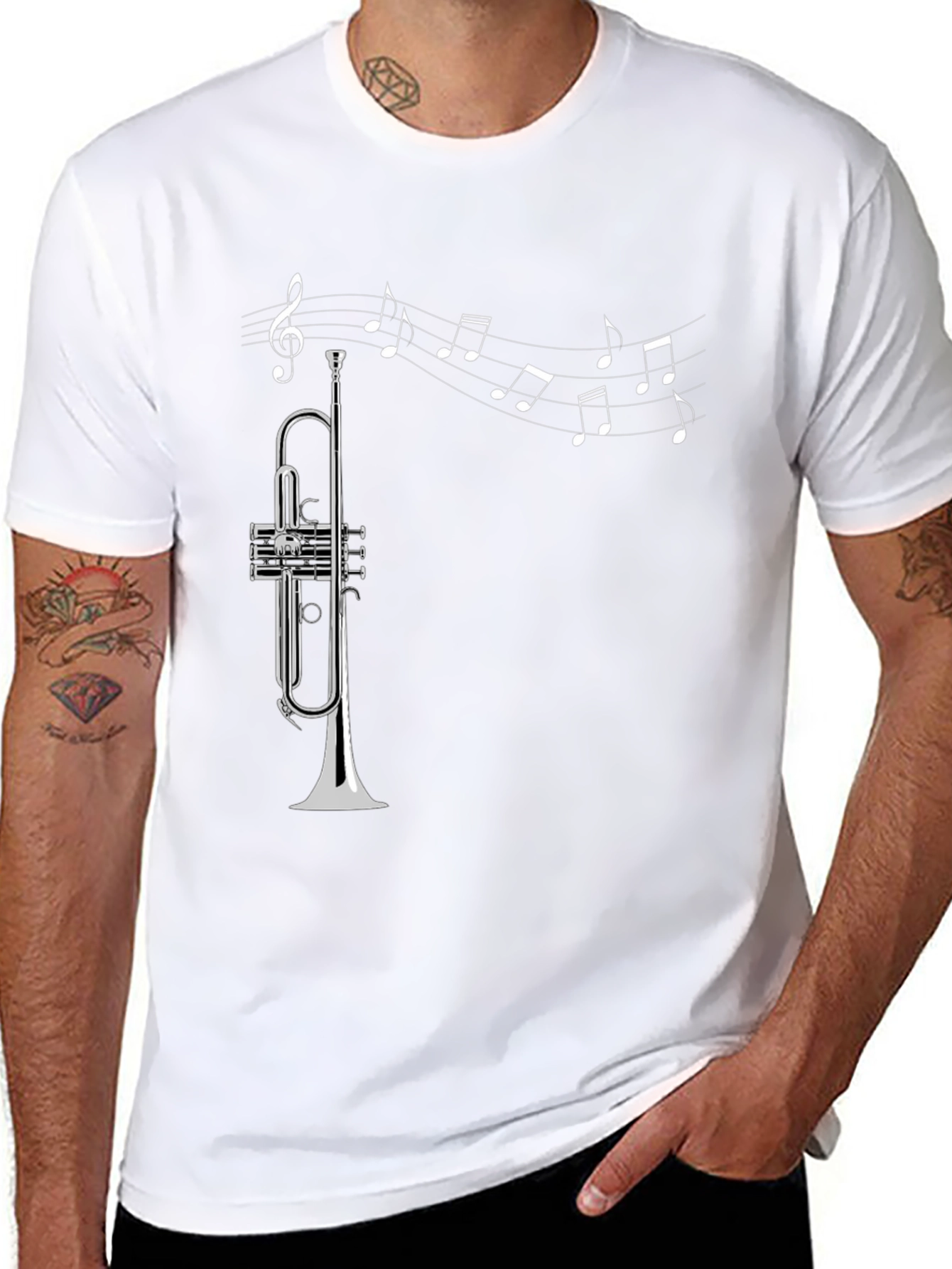 Musical Trumpet Graphic T-Shirt