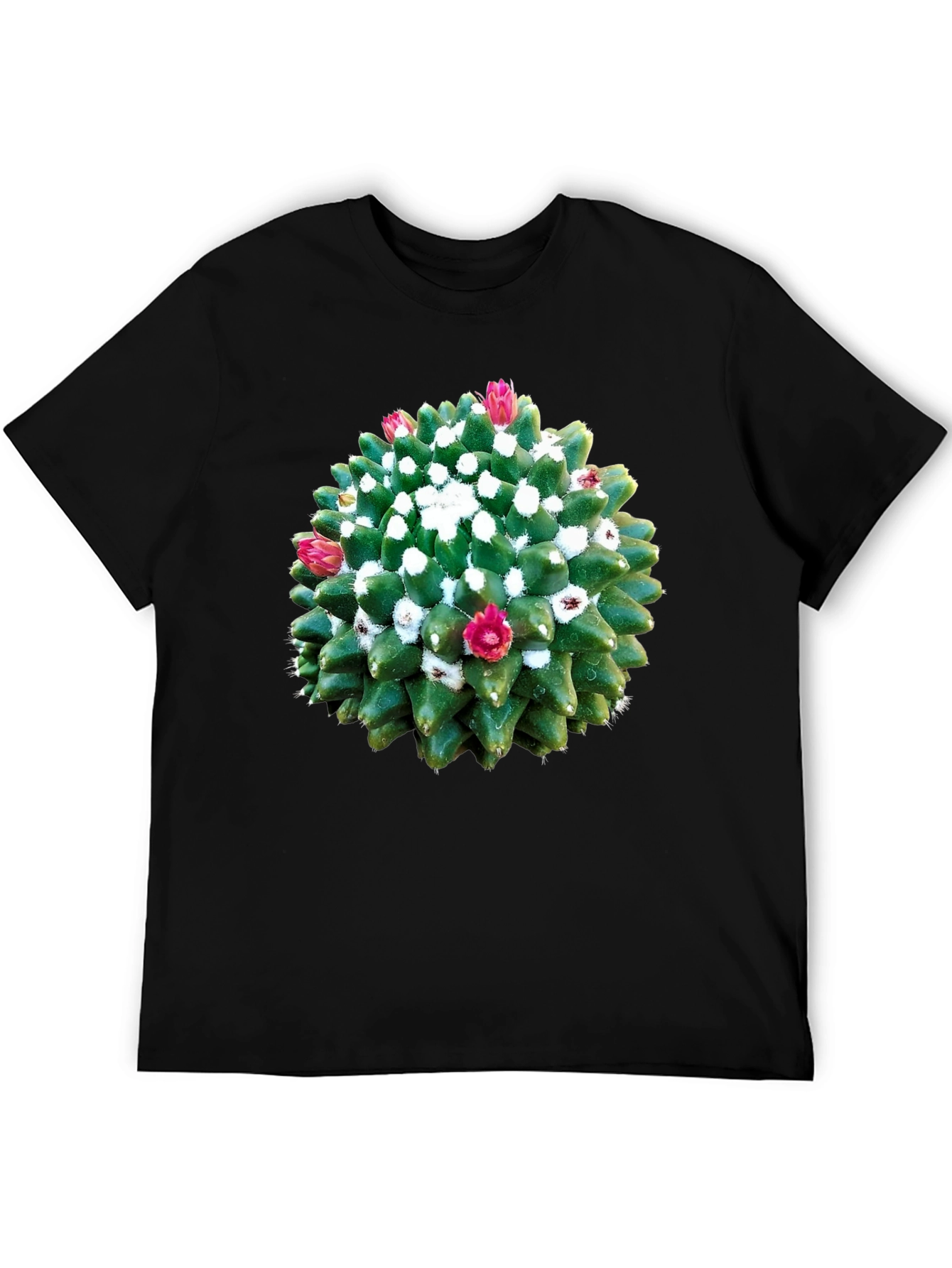 Cactus Flower Graphic Tee - Unique Nature Shirt