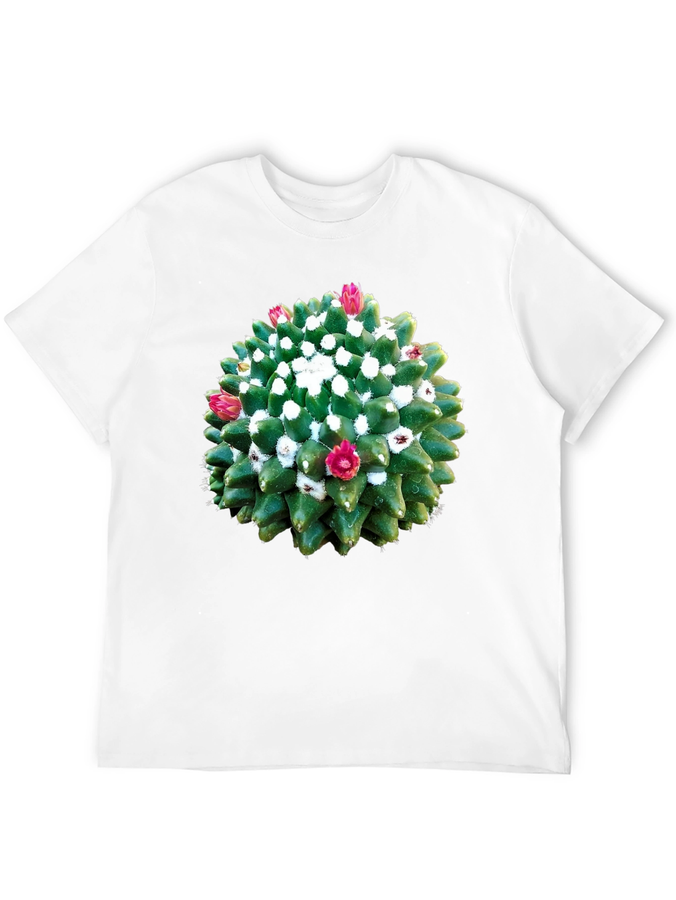 Cactus Flower Graphic Tee - Unique Nature Shirt