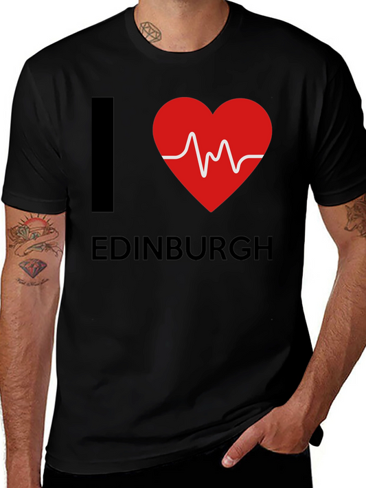 I Heart Edinburgh T-Shirt - Trendy Graphic Tee