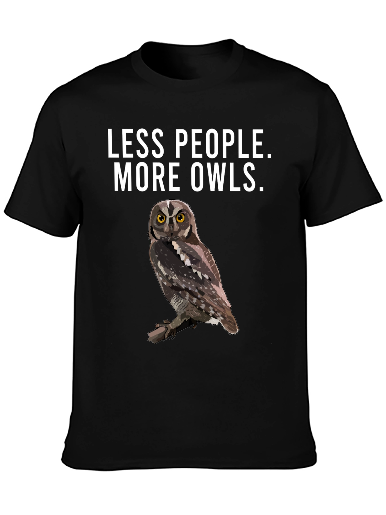 Less People More Owls T-Shirt