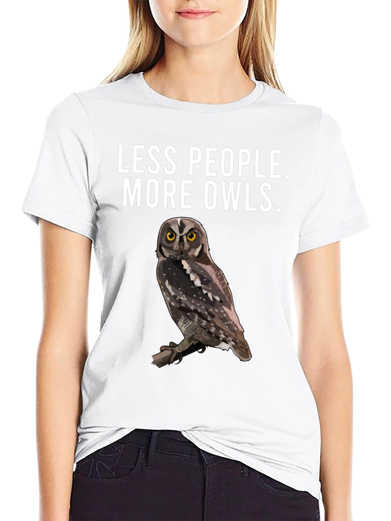 Less People More Owls T-Shirt