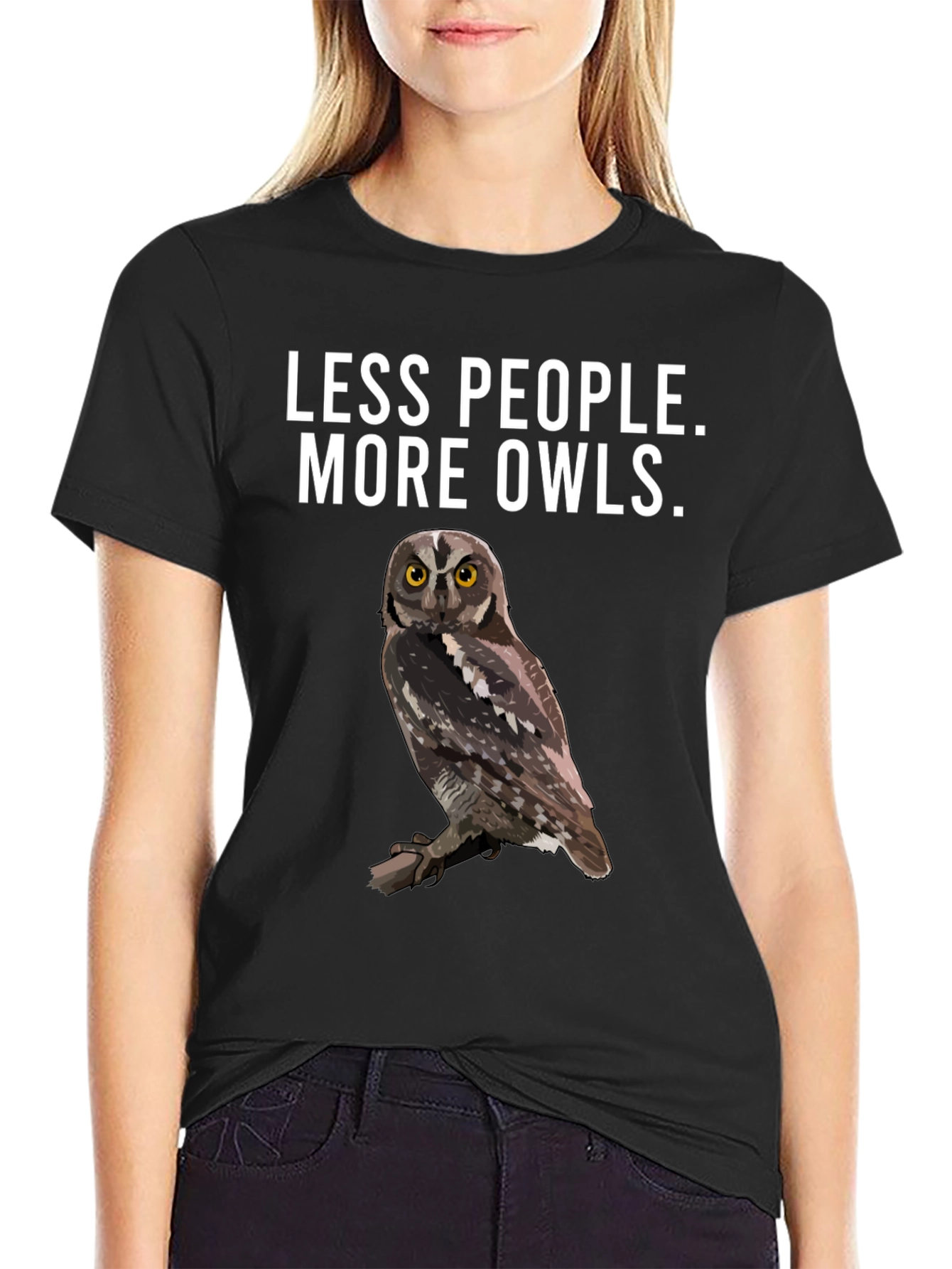 Less People More Owls T-Shirt