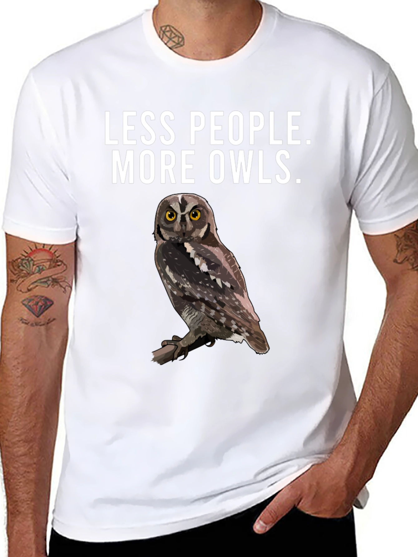 Less People More Owls T-Shirt