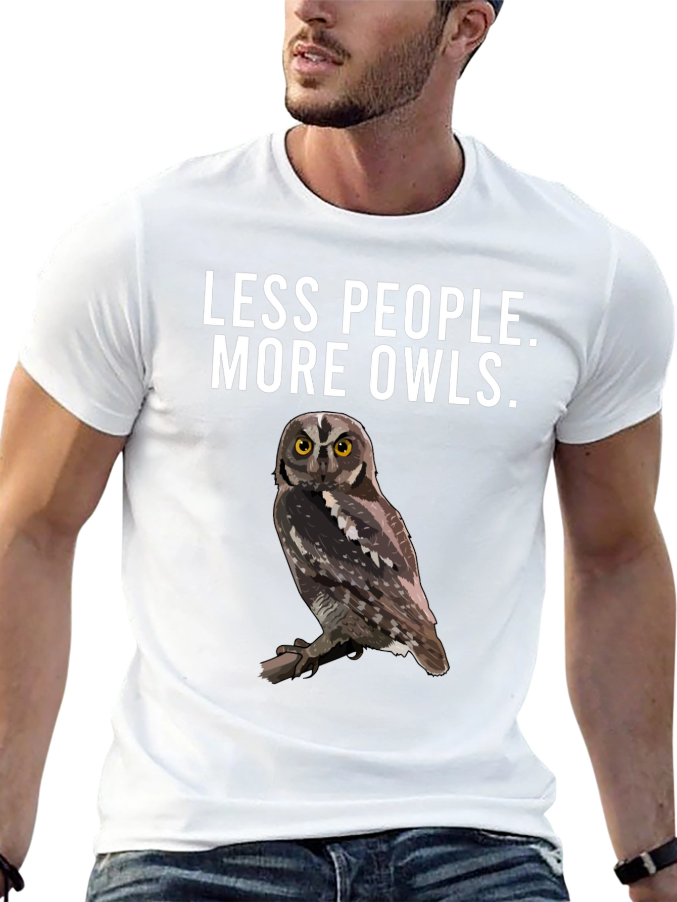 Less People More Owls T-Shirt