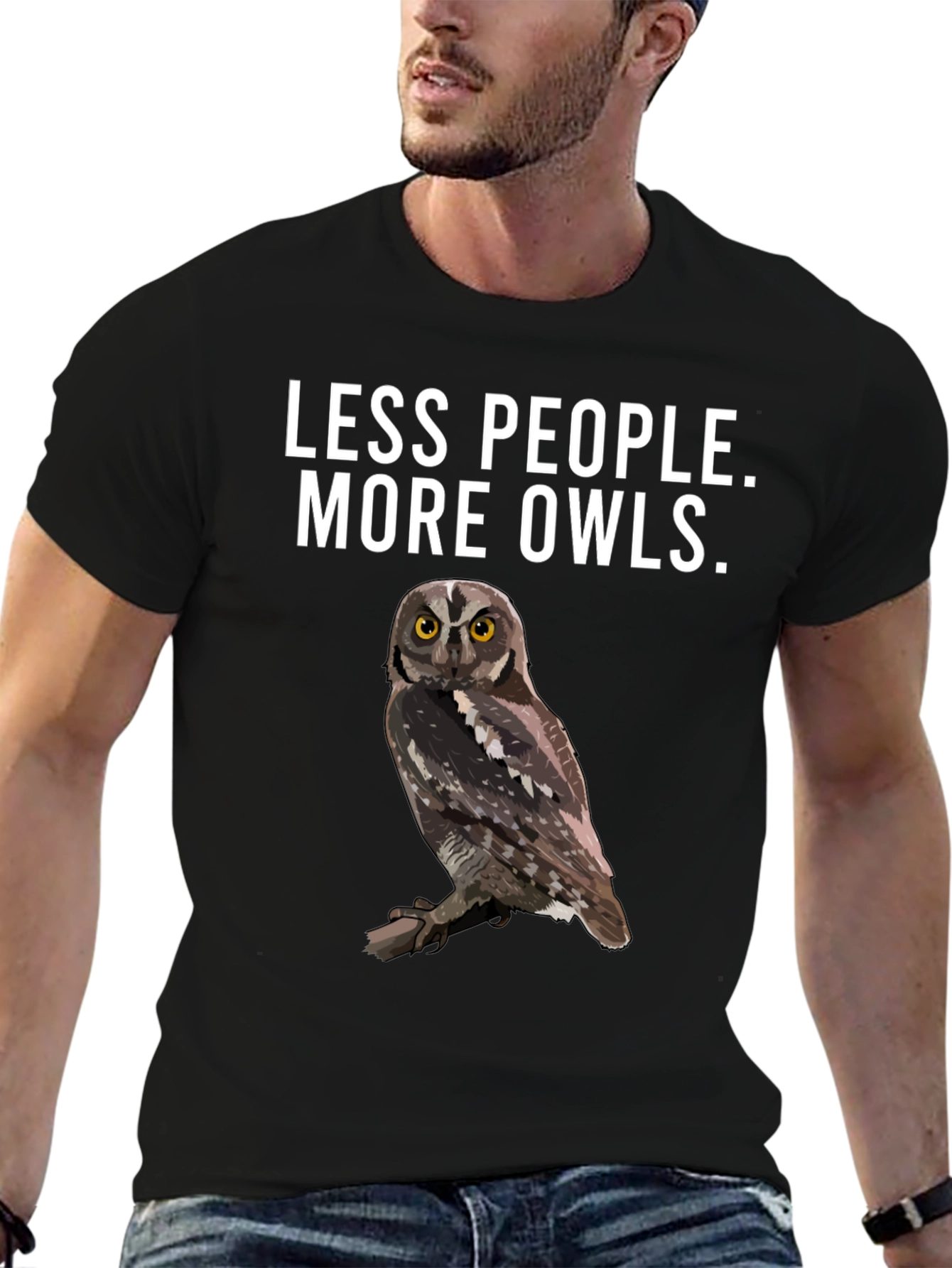 Less People More Owls T-Shirt