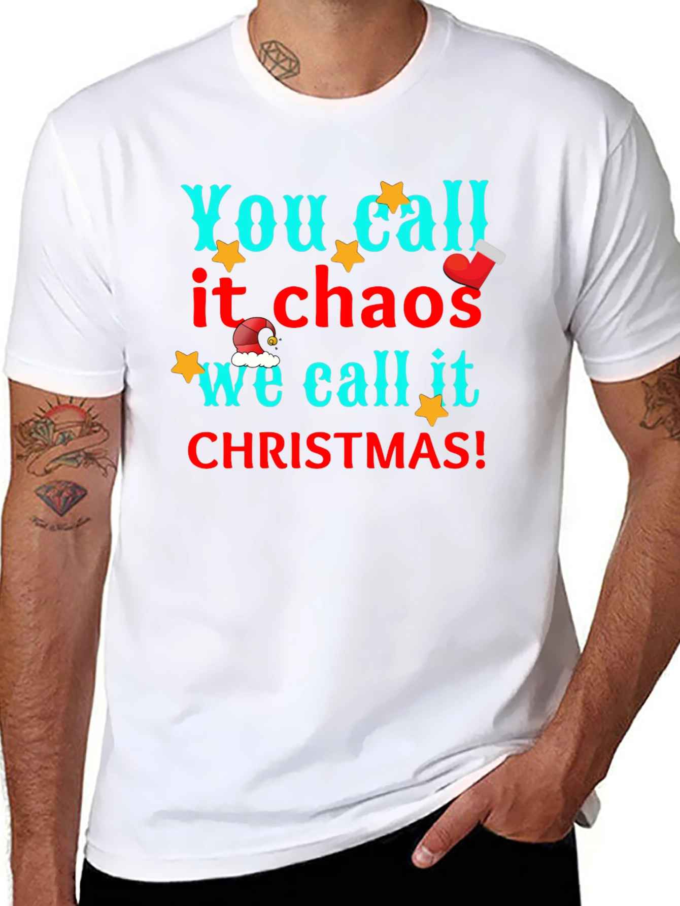 Christmas Chaos T-Shirt: Funny Holiday Tee