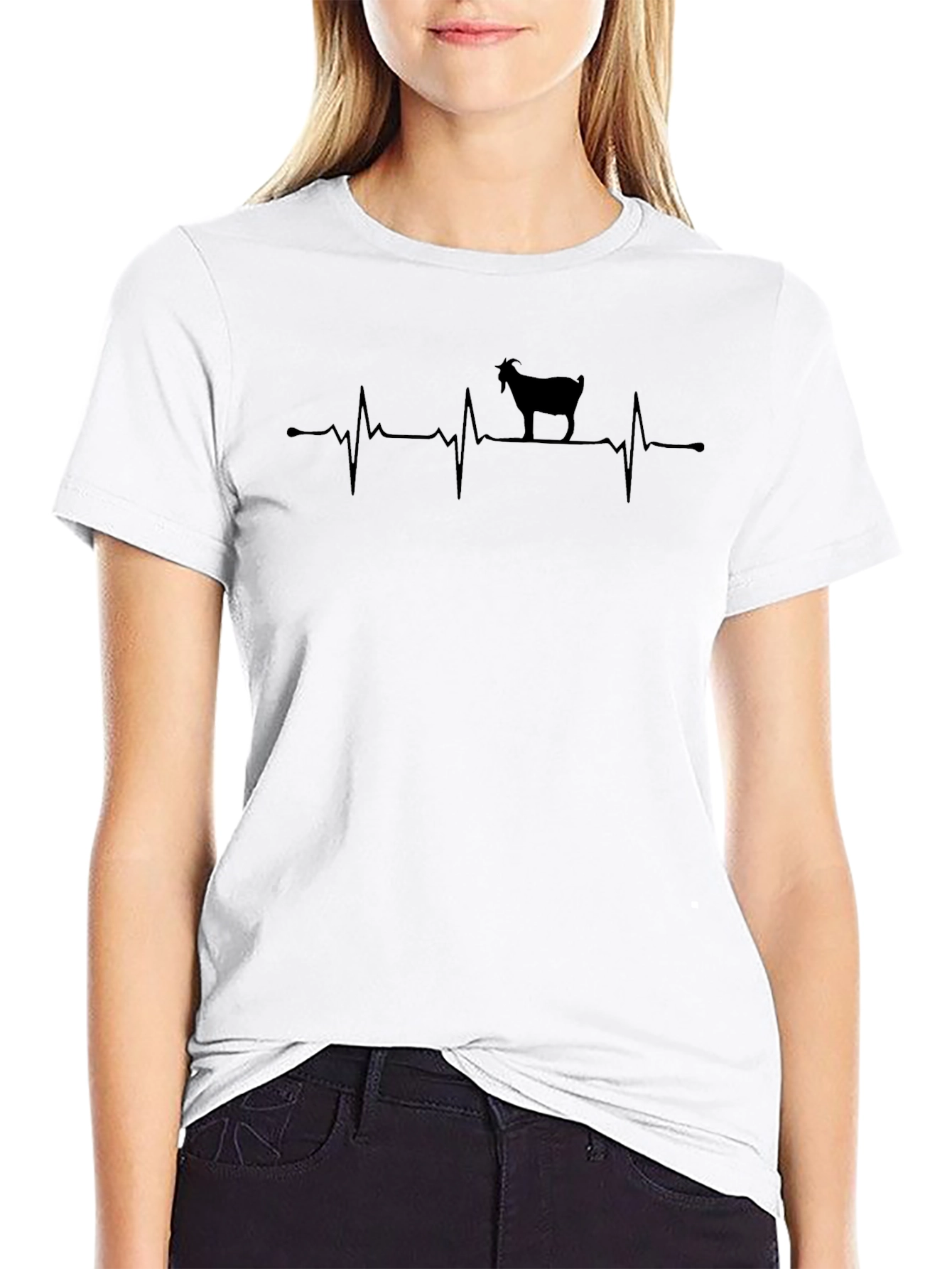 Goat Heartbeat T-Shirt - Unique Animal Lover Tee