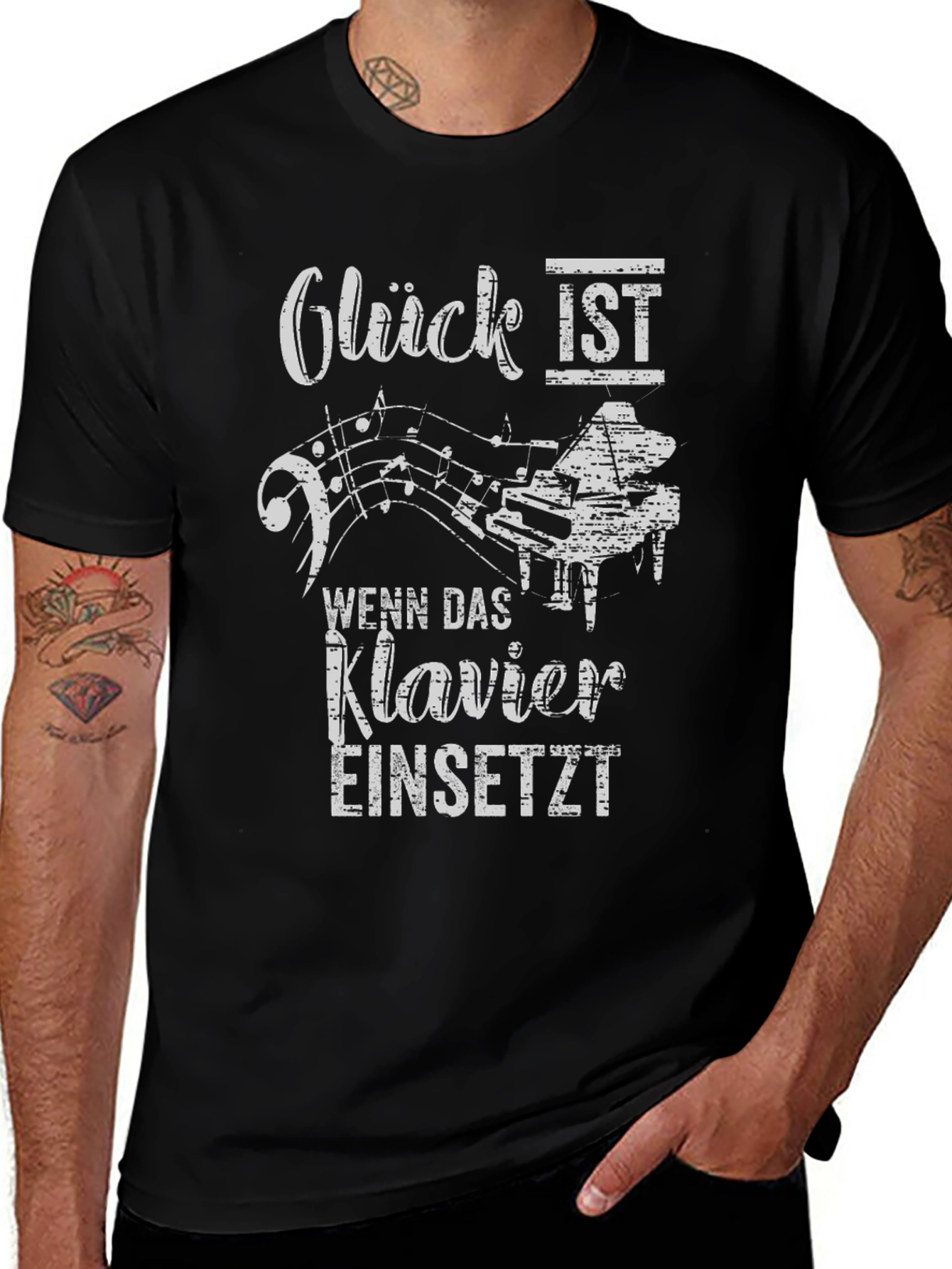 Gluck Ist Klavier T-Shirt
