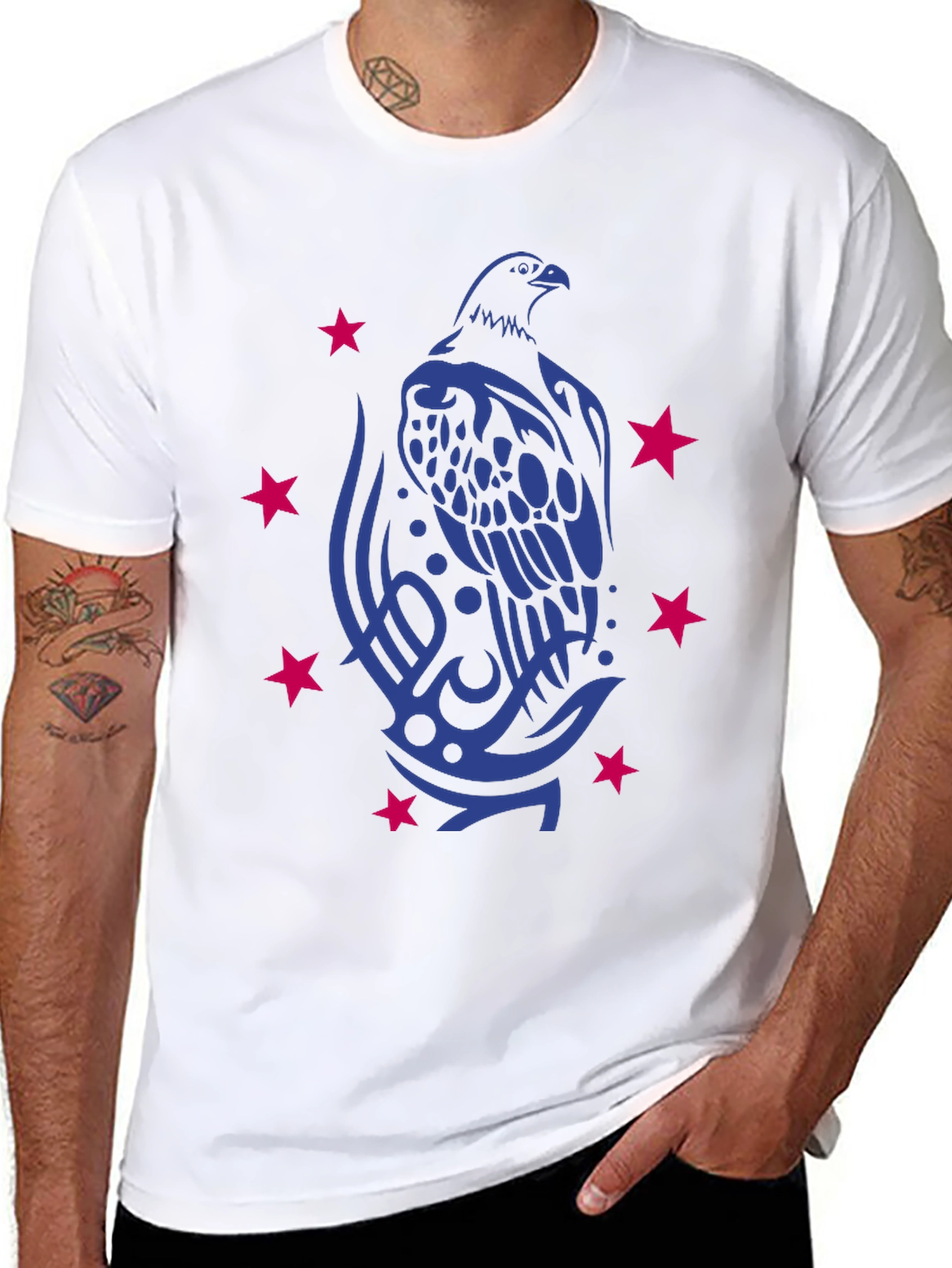 Eagle Star Graphic Tee - Mens Black T-Shirt