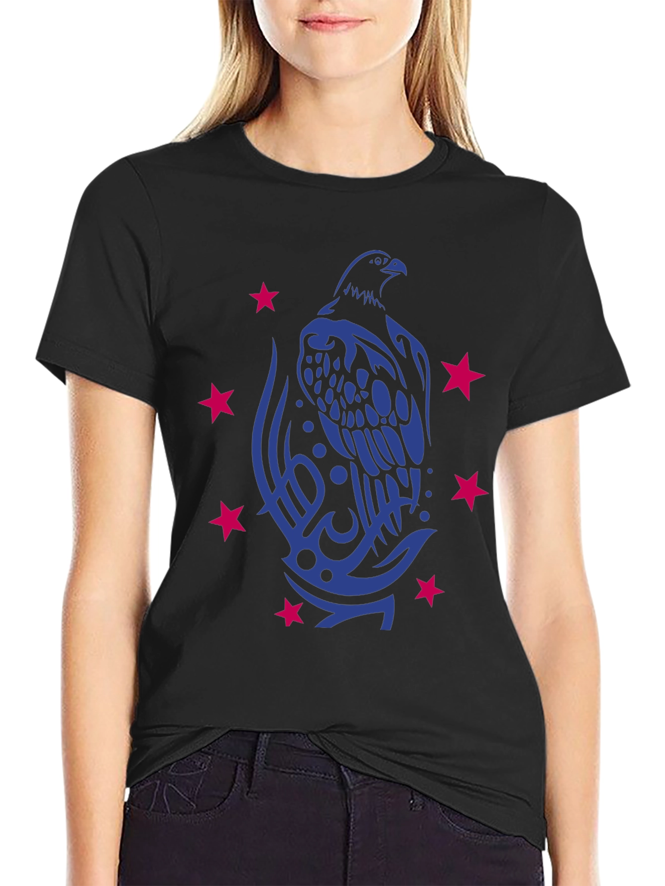 Eagle Star Graphic Tee - Mens Black T-Shirt