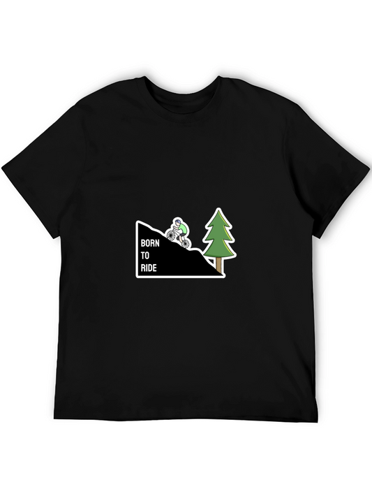 Born to Ride Mountain Biker T-Shirt