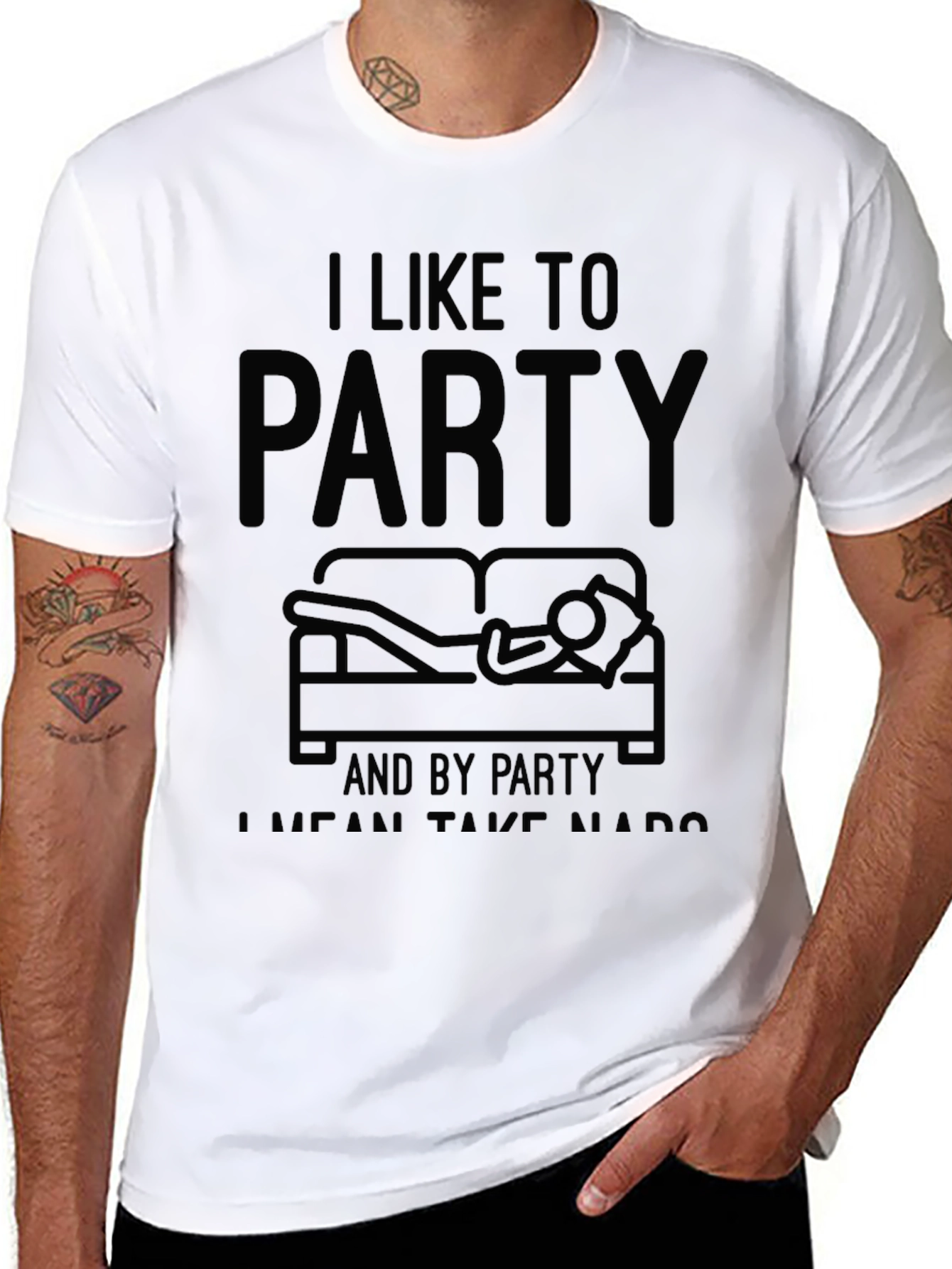 I Like to Party Napping T-Shirt