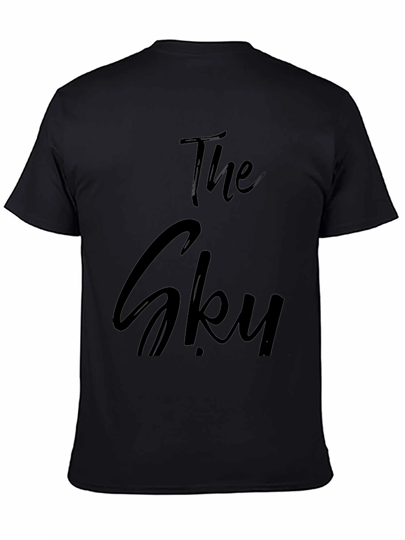The Sky Graphic Tee - Stylish Black T-Shirt