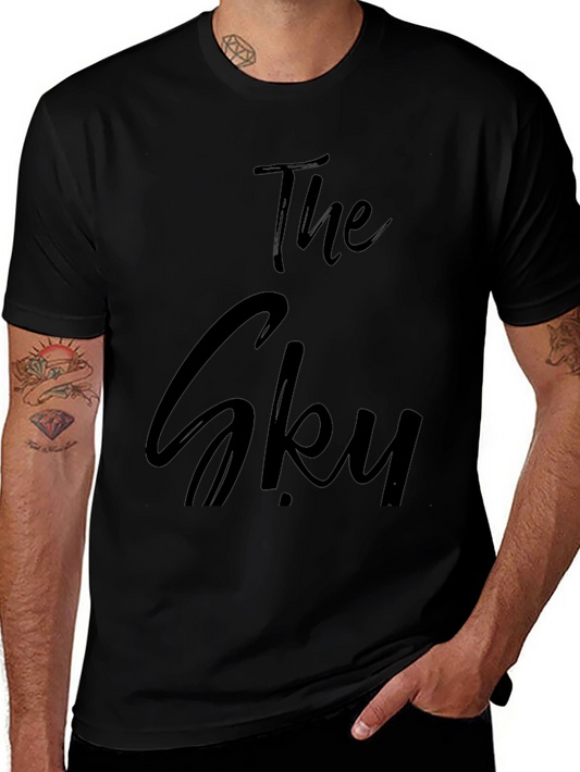 The Sky Graphic Tee - Stylish Black T-Shirt