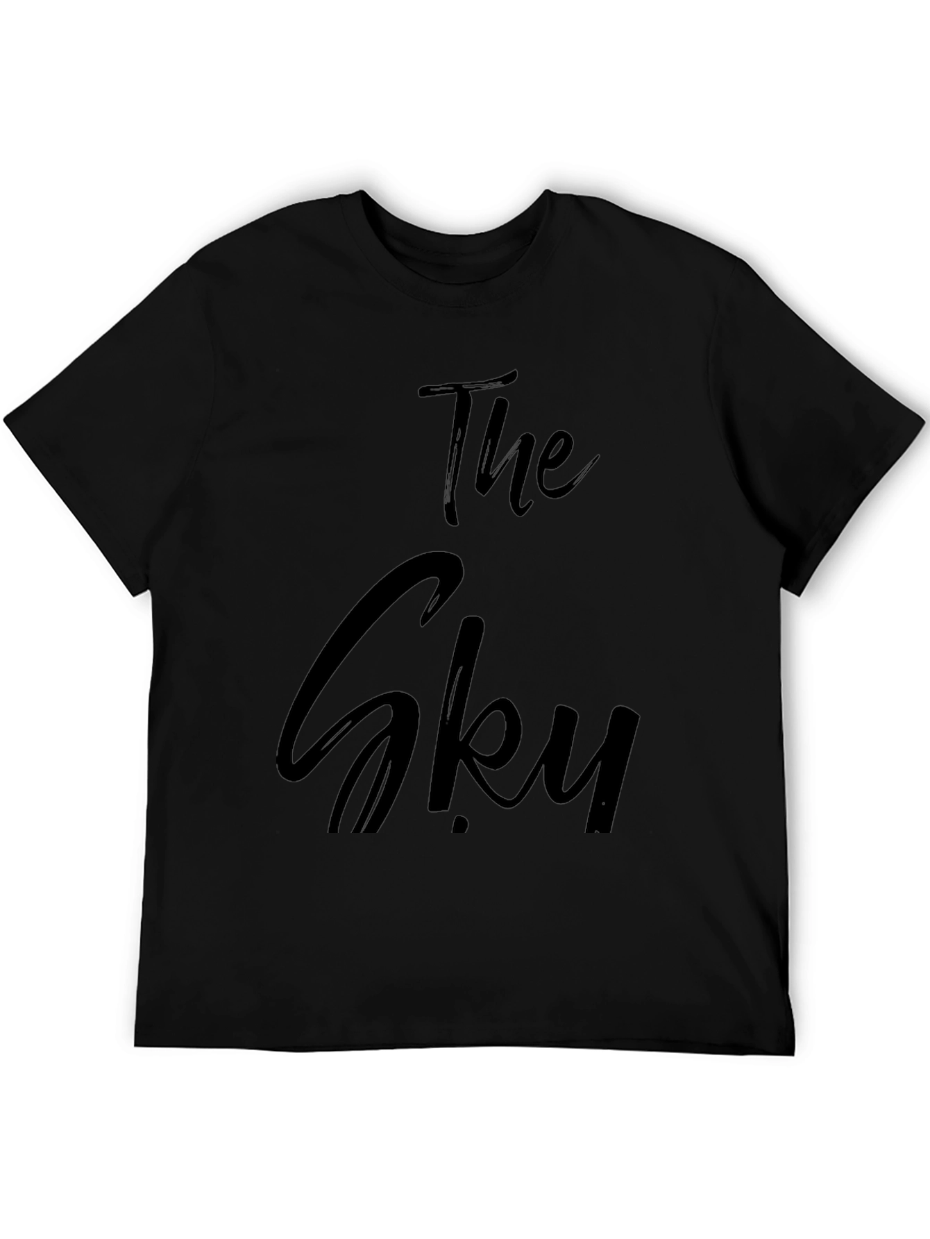 The Sky Graphic Tee - Stylish Black T-Shirt